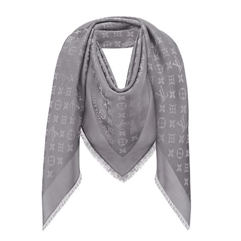 louis vuitton charcoal grey shawl